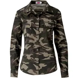 Ladies Long Sleeve Wildstone Shirt Camouflage